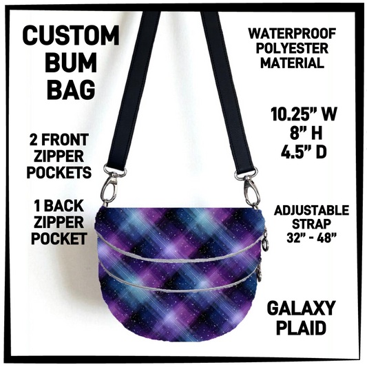 B1BM - Galaxy Plaid Bum Bag - Preorder Closing 8/19 ETA: Mid-Oct
