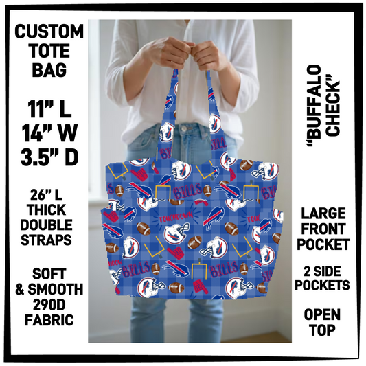 CT8B - Buffalo Check Custom Tote Bag - Preorder Closing 4/23 ETA: Late June