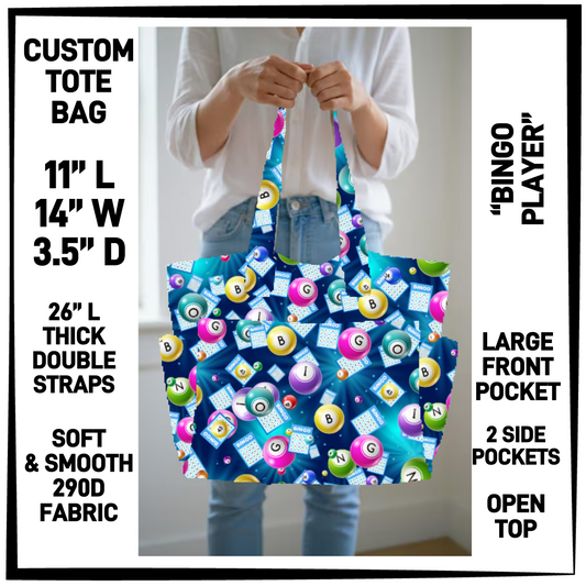 CT8B - Bingo Player Custom Tote Bag - Preorder Closing 4/23 ETA: Late June