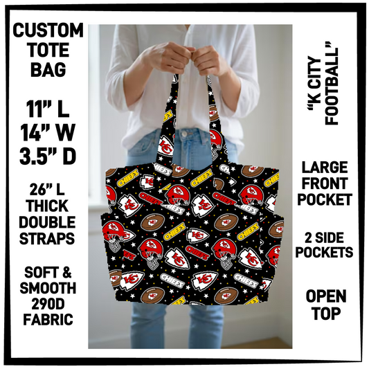 CT8B - K City Football Custom Tote Bag - Preorder Closing 4/23 ETA: Late June