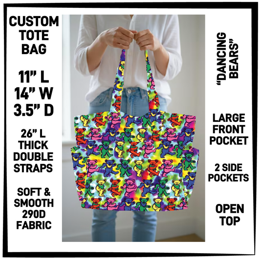 CT8B - Dancing Bears Custom Tote Bag - Preorder Closing 4/23 ETA: Late June