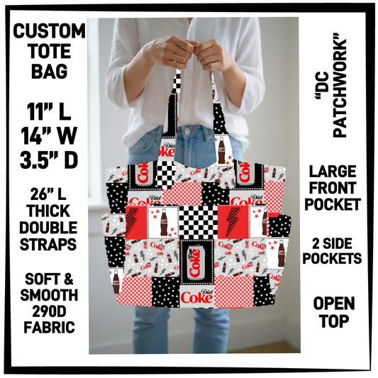 CT8B - DC Patchwork Custom Tote Bag - Preorder Closing 4/23 ETA: Late June
