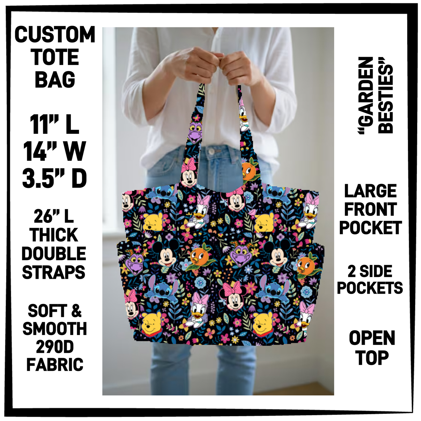 CT8B - Garden Besties Custom Tote Bag - Preorder Closing 4/23 ETA: Late June