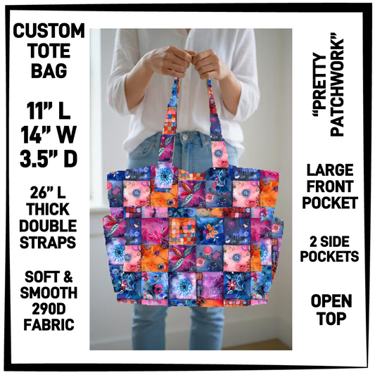 CT8B - Pretty Patchwork Custom Tote Bag - Preorder Closing 4/23 ETA: Late June