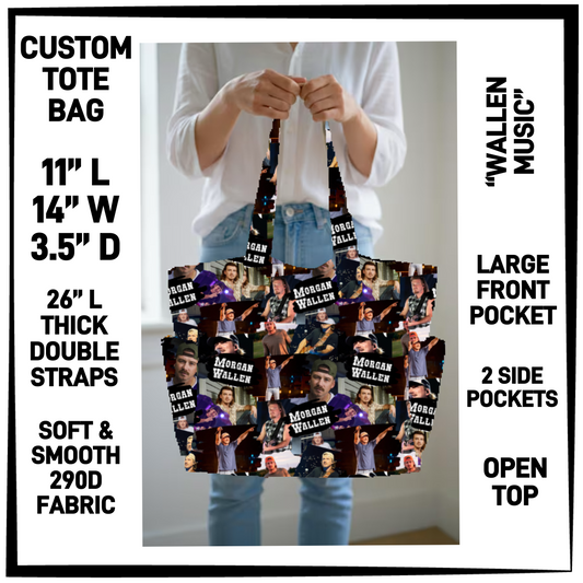 CT8B - Wallen Music Custom Tote Bag - Preorder Closing 4/23 ETA: Late June