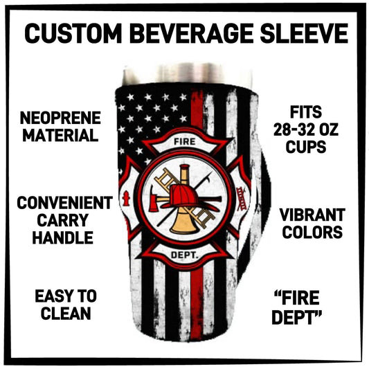 B2VG - Fire Dept 28-32oz Beverage Sleeves - Preorder Closing 12/4 ETA: Mid-Jan