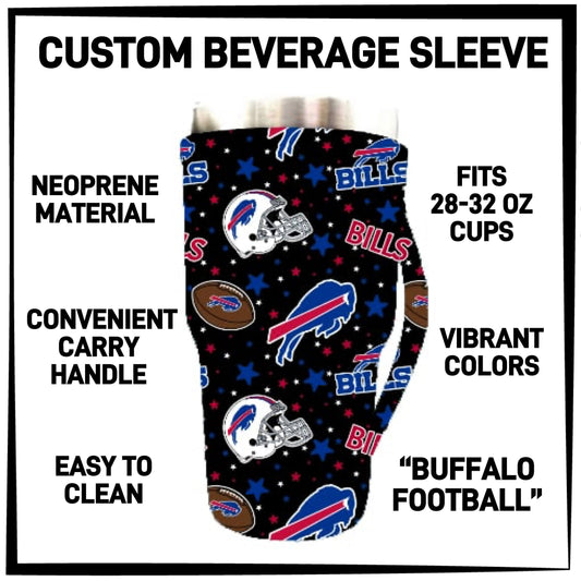 B2VG - Buffalo Football 28-32oz Beverage Sleeves - Preorder Closing 12/4 ETA: Mid-Jan