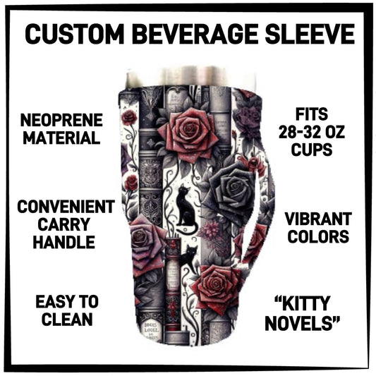 B2VG - Kitty Novels 28-32oz Beverage Sleeves - Preorder Closing 12/4 ETA: Mid-Jan