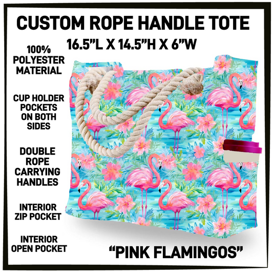 R4PT - Pink Flamingos Rope Handle Tote - Preorder Closing 4/28 ETA: Late June