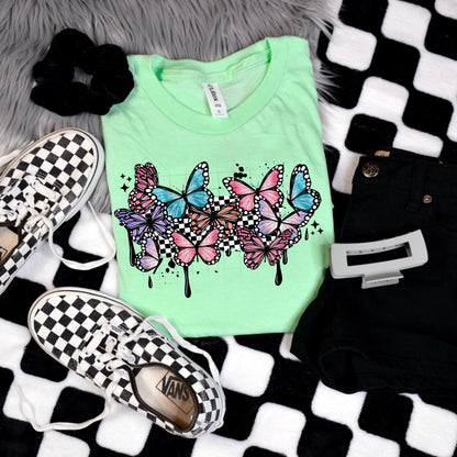 BUTTERFLY DRIP TEE