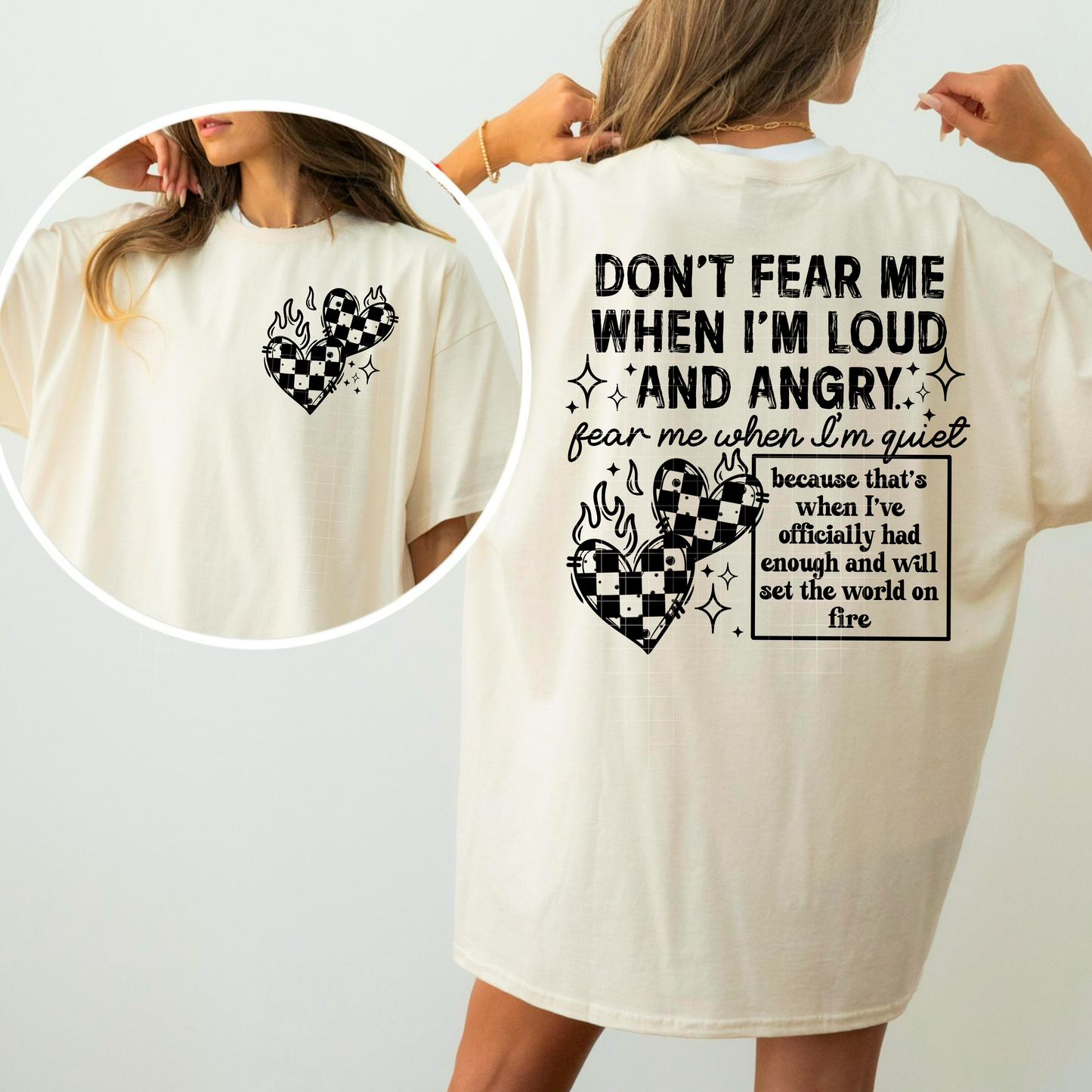 DONT FEAR ME-DOUBLE SIDED TEE