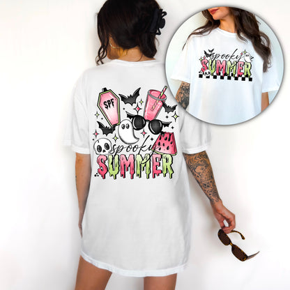 SPOOKY SUMMER WATERMELON-DOUBLE SIDED TEE