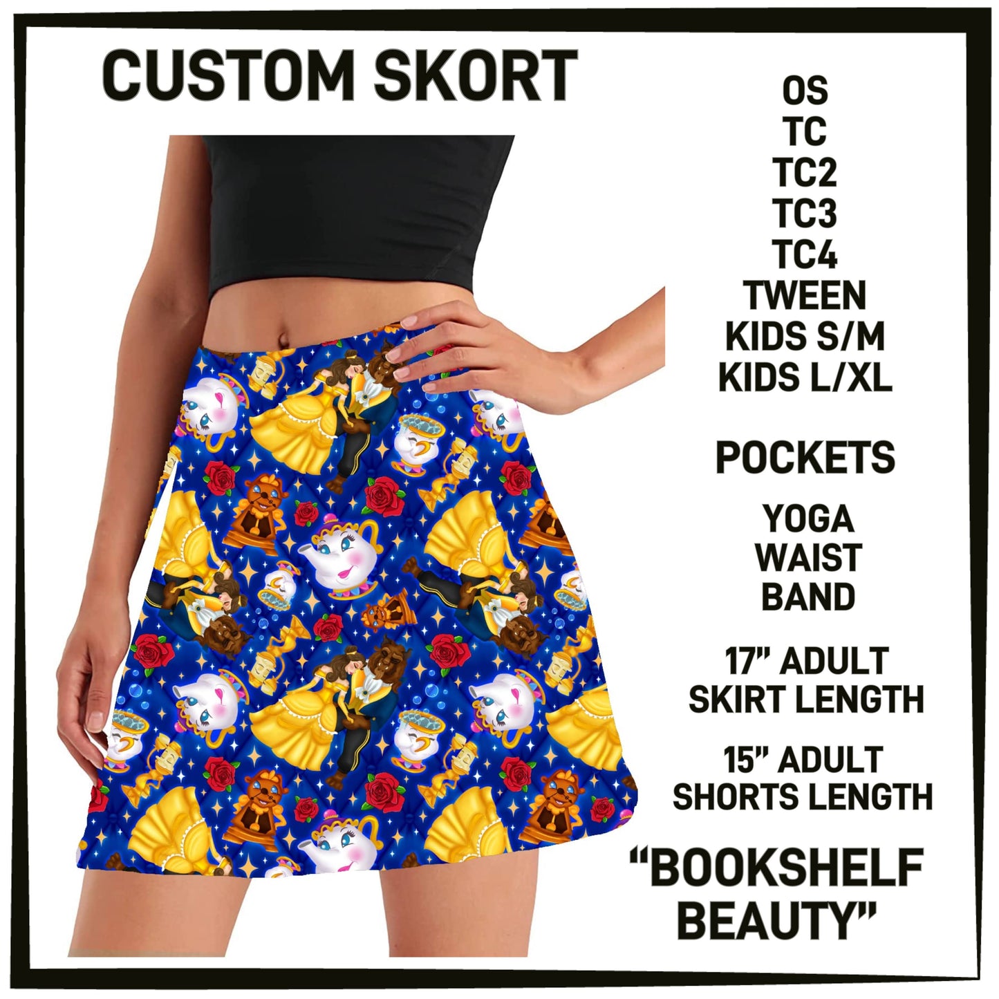 275BT - Bookshelf Beauty Skort with Pockets - Preorder Closing 12/14 ETA: Mid-Feb