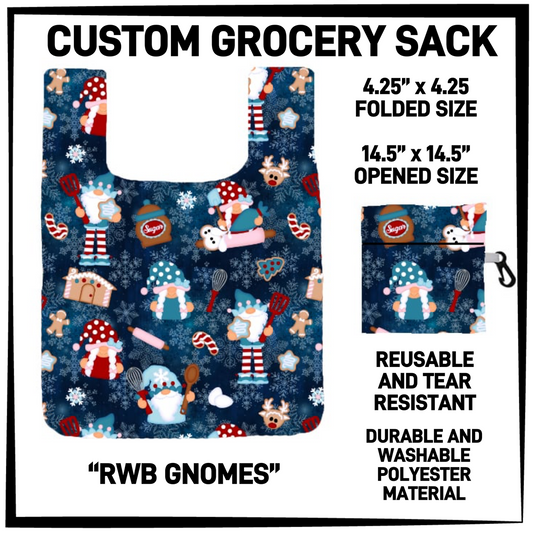 GRC4 - RWB Gnomes Grocery Sack - Preorder Closing 9/10 ETA: Early Dec
