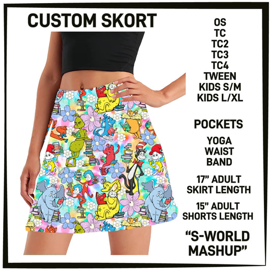 DO1C - S-World Mashup Skort with Pockets - Preorder Closing 12/16 ETA: Mid-Feb