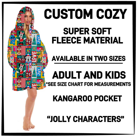 CZ2Y - Jolly Characters Hooded Cozy - Preorder Closing 9/15 ETA: Mid-Dec