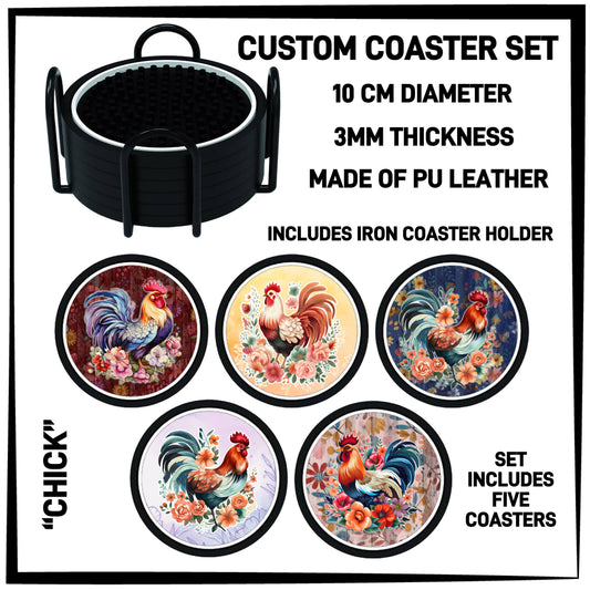 RTS - Chick Coaster Set