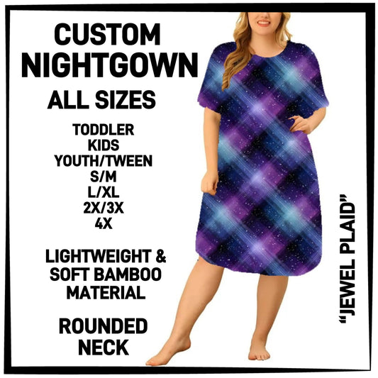 CN8G - Jewel Plaid Nightgown - Preorder Closing 12/18 ETA: Mid-Feb