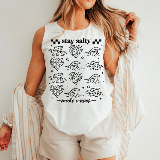 STAY SALTY MAKE WAVES TANK