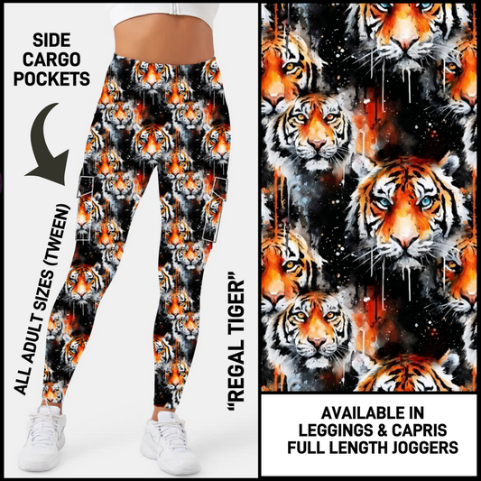 CP3B - Regal Tiger Capris/Leggings/Unisex Joggers with Cargo Pockets - Preorder Closing 5/31 ETA: Early July