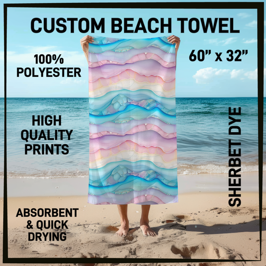 B9TW - Sherbet Dye Beach Towel - Preorder Closing 6/2 ETA: Early August