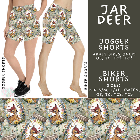 Batch #529 - Floral Jar Collection - Closes 5/13 - ETA mid July - Jar Deer Biker & Jogger Shorts