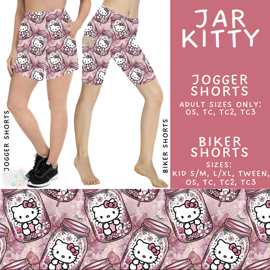 Batch #529 - Floral Jar Collection - Closes 5/13 - ETA mid July - Jar Kitty Biker & Jogger Shorts
