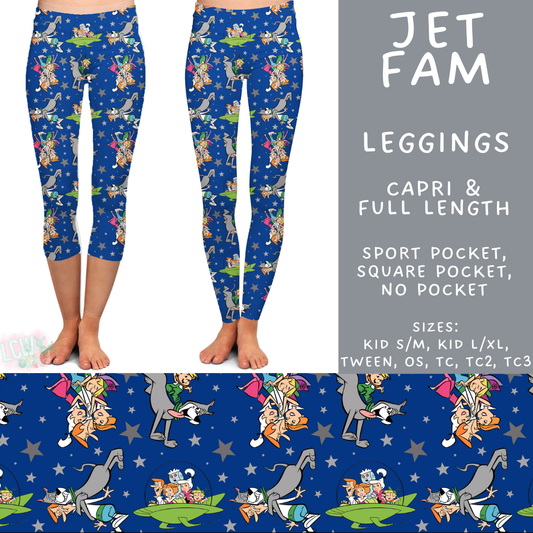 Batch #506 - Cool Characters 13 - Closes 3/20 - ETA late May - Jet Fam Full and Capri Length Leggings
