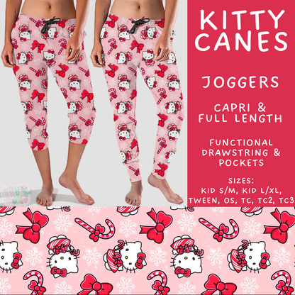 Batch #558 - Magical Character Christmas - Closes 7/20 - ETA mid/late Sept - Kitty Canes Full and Capri Length Joggers