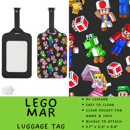 Batch #609 - Travel Collection 2 - Closes 11/6 - ETA early Jan - Lego Mar Luggage Tag