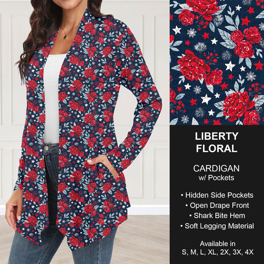 B284 - Preorder Liberty Floral Cardigan w/ Pockets (Closes 4/12. ETA: early June)