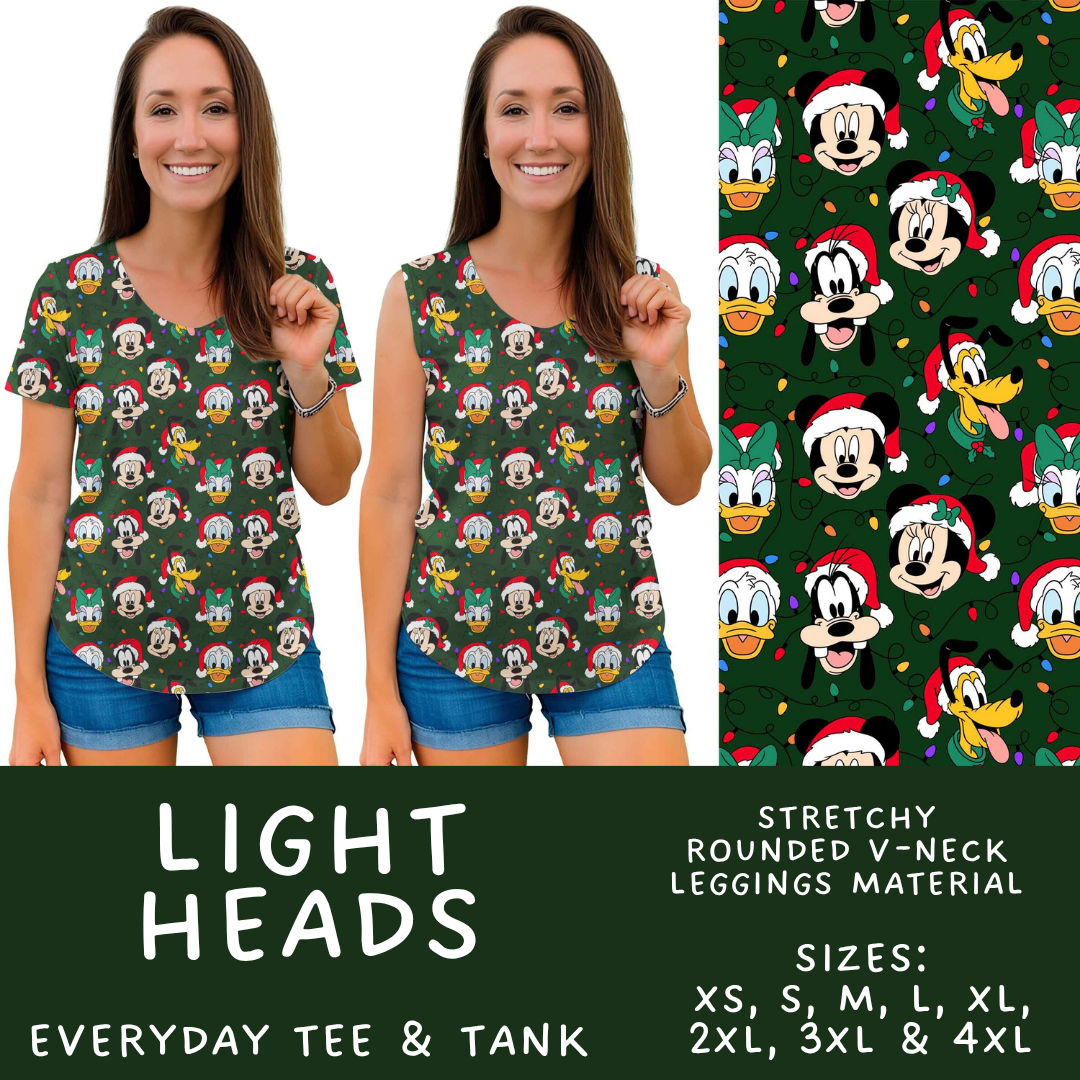 Batch #598 - Magical Character Christmas 2 - Closes 10/14 - ETA early Dec - Light Heads Everyday Tank & Tee