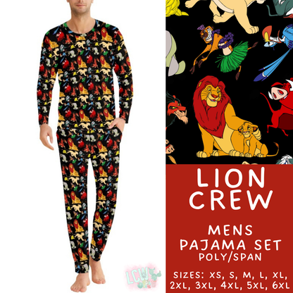 Batch #590 - Magical Family Pajamas - Closes 9/18 - ETA mid Nov - Lion Crew Men's Pajama Set