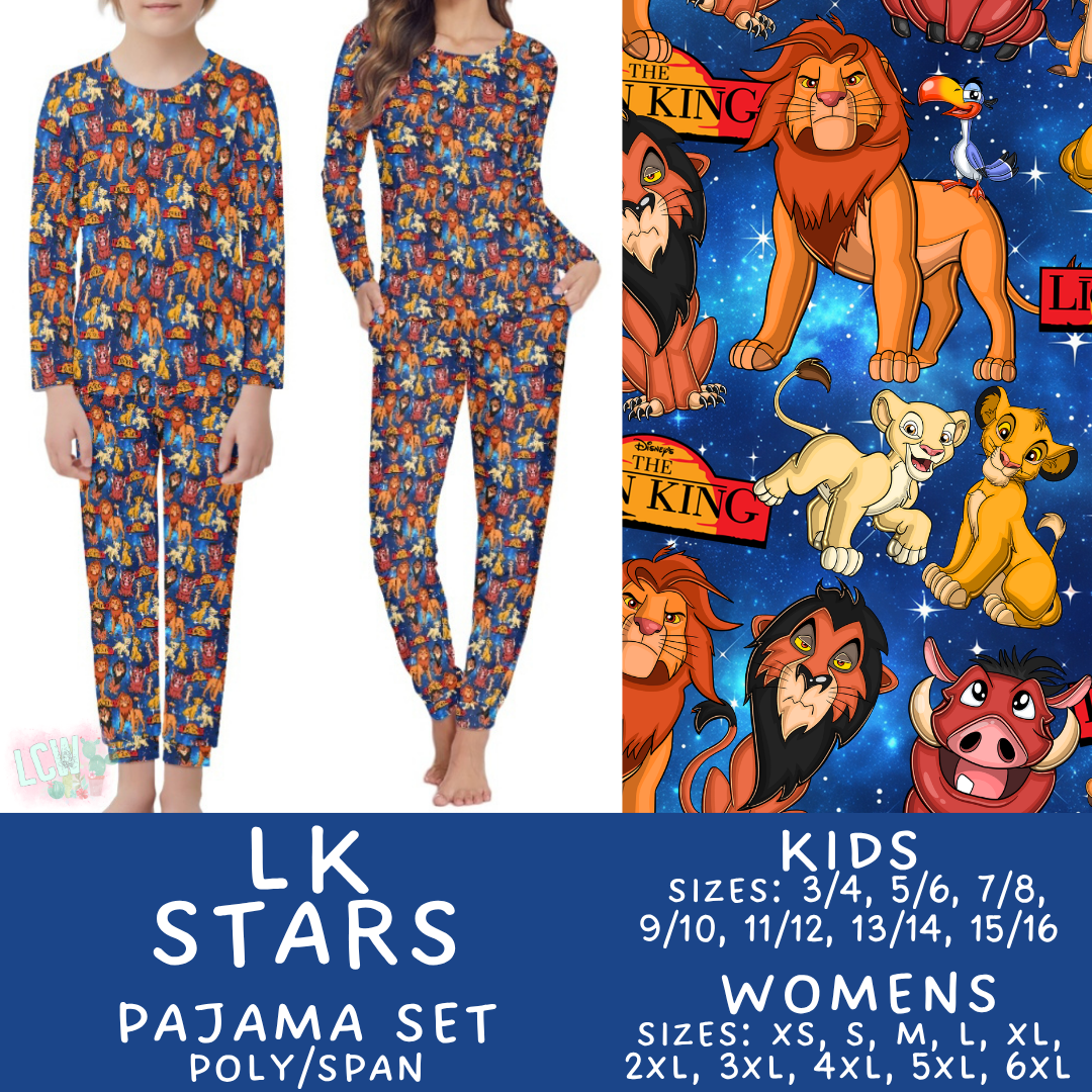 Batch #590 - Magical Family Pajamas - Closes 9/18 - ETA mid Nov - LK Stars Women's & Kid's Pajama Set