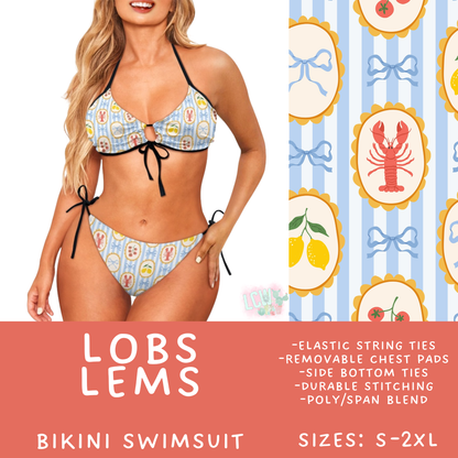 Batch #543 - Pool Party 2 - Closes 6/15 - ETA early/mid August - Lobs Lems Women's 2 Piece Bikini