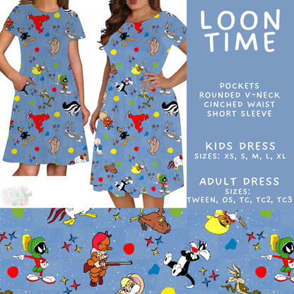 Batch #586 - Cool Characters 18 - Closes 9/16 - ETA mid Nov - Loon Time Adult & Kids Dresses
