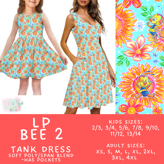 Batch #553 - LP Collection 3 - Closes 7/8 - ETA early Sept - LP Bee 2 Women's & Girl's Tank Dress