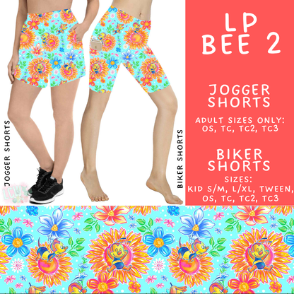 Batch #553 - LP Collection 3 - Closes 7/8 - ETA early Sept - LP Bee 2 Biker & Jogger Shorts