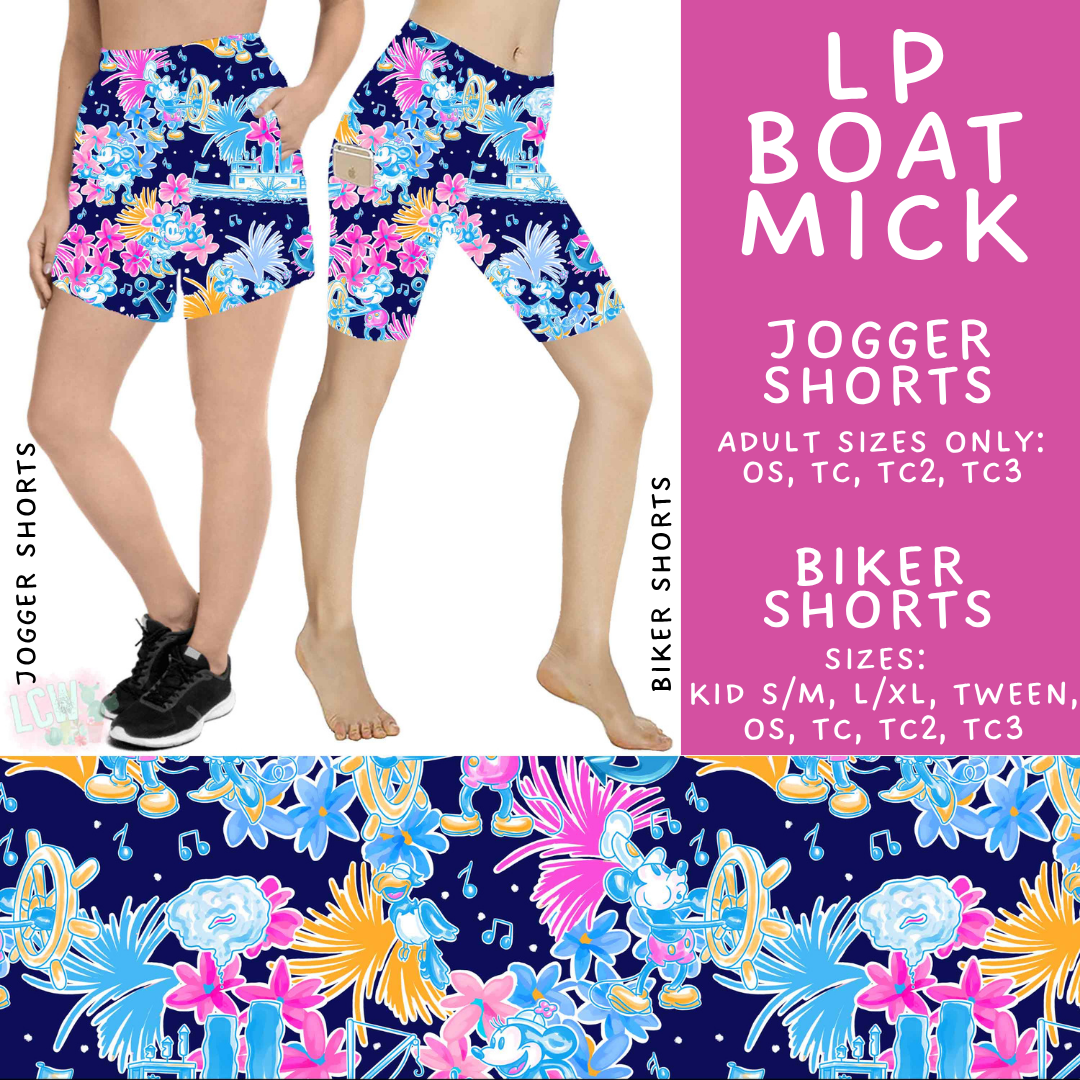 Batch #553 - LP Collection 3 - Closes 7/8 - ETA early Sept - LP Boat Mick Biker & Jogger Shorts
