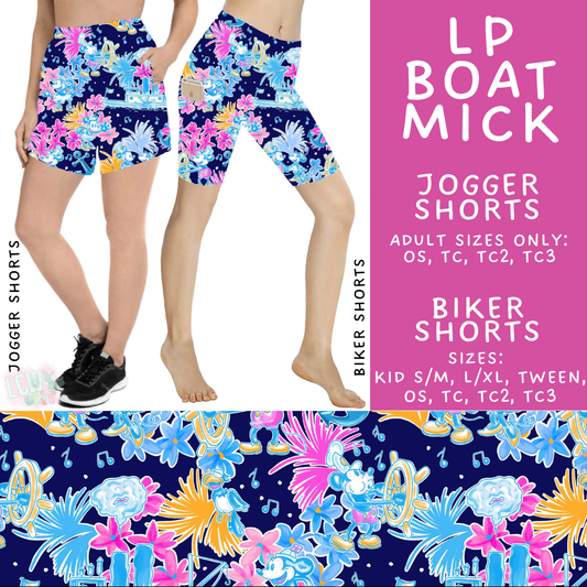 Batch #553 - LP Collection 3 - Closes 7/8 - ETA early Sept - LP Boat Mick Biker & Jogger Shorts