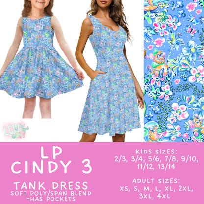 Batch #553 - LP Collection 3 - Closes 7/8 - ETA early Sept - LP Cindy 3 Women's & Girl's Tank Dress