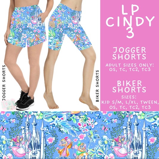 Batch #553 - LP Collection 3 - Closes 7/8 - ETA early Sept - LP Cindy 3 Biker & Jogger Shorts