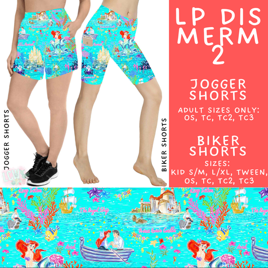 Batch #553 - LP Collection 3 - Closes 7/8 - ETA early Sept - LP Dis Merm 2 Biker & Jogger Shorts