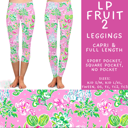 Batch #553 - LP Collection 3 - Closes 7/8 - ETA early Sept - LP Fruit 2 Full and Capri Length Leggings