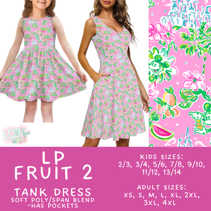 Batch #553 - LP Collection 3 - Closes 7/8 - ETA early Sept - LP Fruit 2 Women's & Girl's Tank Dress