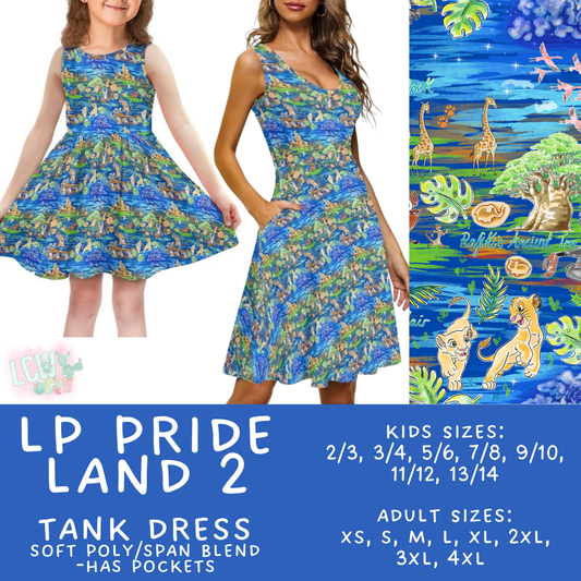Batch #553 - LP Collection 3 - Closes 7/8 - ETA early Sept - LP Pride Land 2 Women's & Girl's Tank Dress