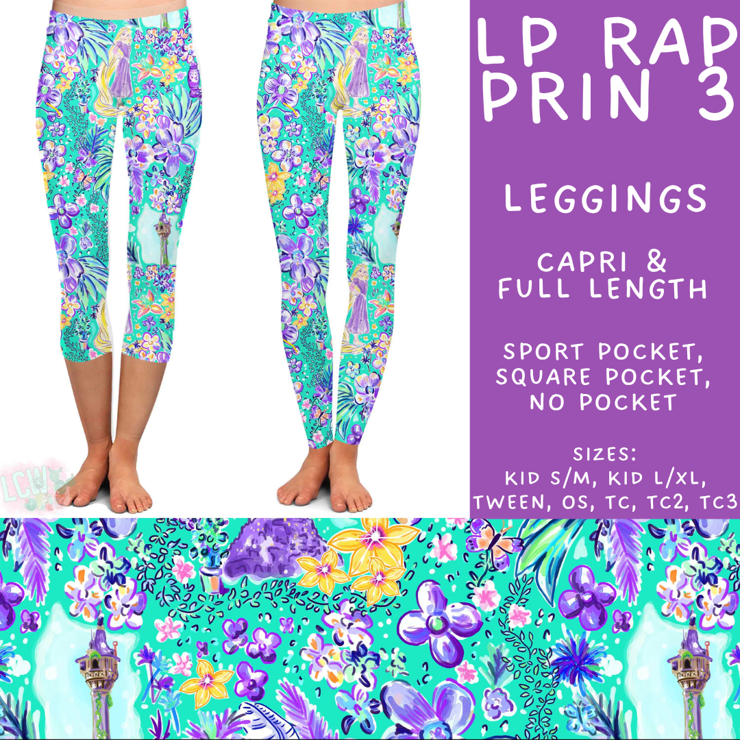 Batch #553 - LP Collection 3 - Closes 7/8 - ETA early Sept - LP Rap Prin 3 Full and Capri Length Leggings
