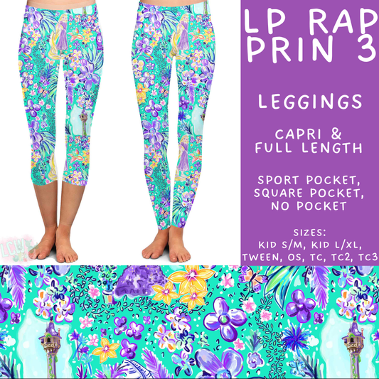 Batch #553 - LP Collection 3 - Closes 7/8 - ETA early Sept - LP Rap Prin 3 Full and Capri Length Leggings