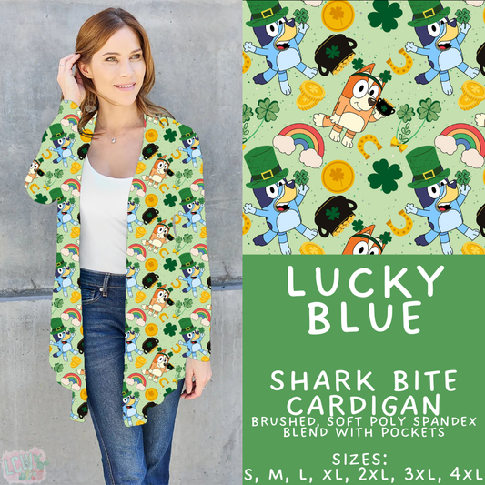 Batch #463 - Magical Characters Lucky - Closes 12/15 - ETA early Feb - Lucky Blue Cardigan