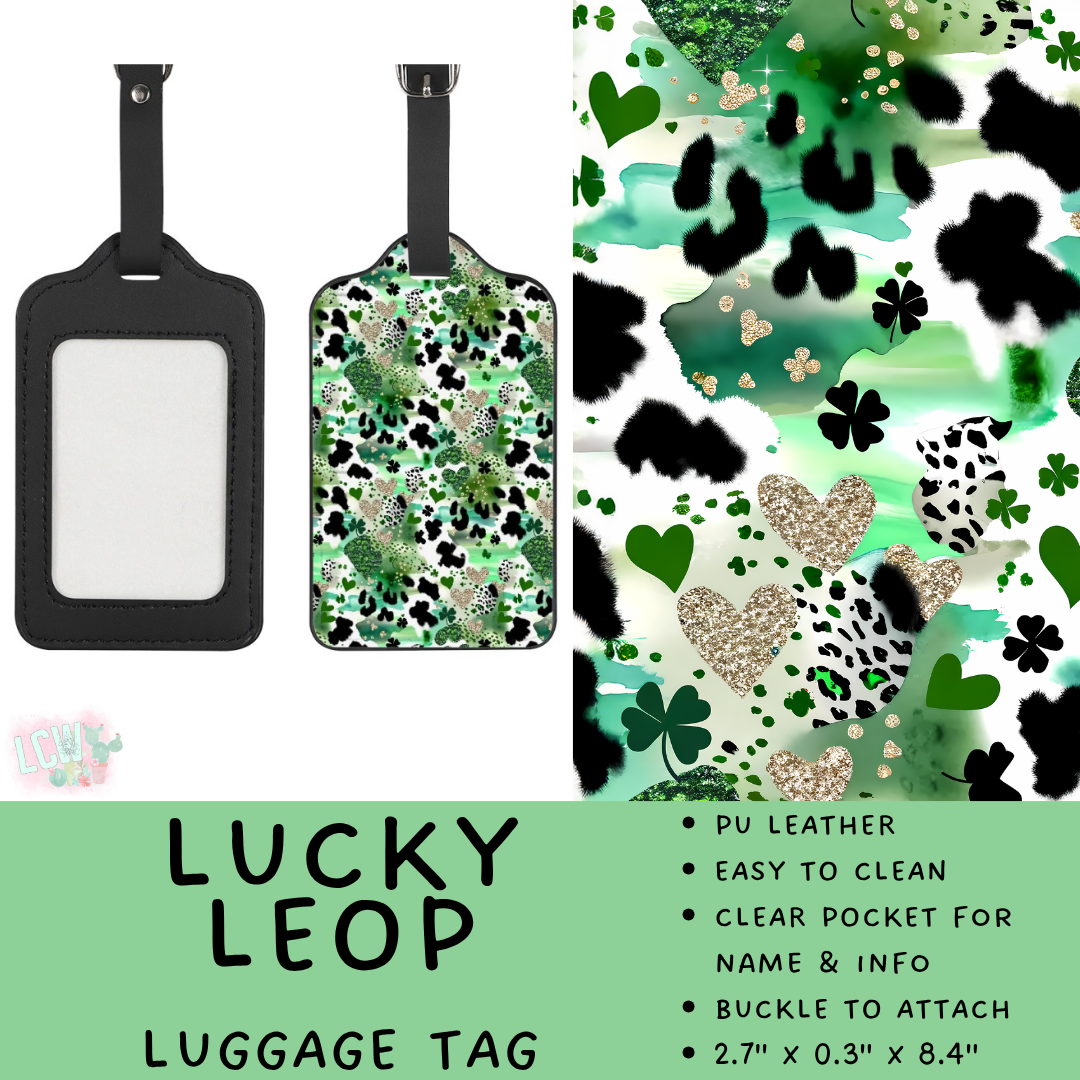 Batch #609 - Travel Collection 2 - Closes 11/6 - ETA early Jan - Lucky Leop Luggage Tag